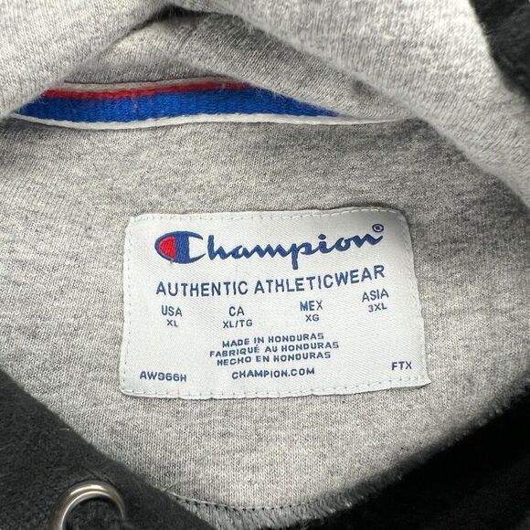 Champion Men's‎ Powerblend Black Camouflage Pullover Hoodie - Picture 8 of 10